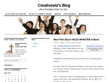 Tablet Screenshot of creativewiz.wordpress.com