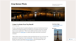 Desktop Screenshot of cropsensorphoto.wordpress.com