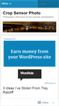 Mobile Screenshot of cropsensorphoto.wordpress.com