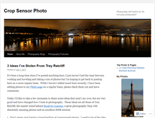 Tablet Screenshot of cropsensorphoto.wordpress.com