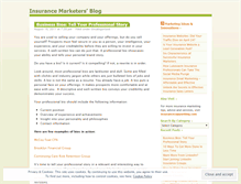 Tablet Screenshot of insurancemarketers.wordpress.com