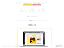 Tablet Screenshot of blogshopla.wordpress.com