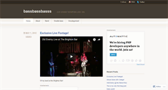 Desktop Screenshot of bassbassbasss.wordpress.com