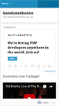 Mobile Screenshot of bassbassbasss.wordpress.com