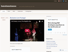 Tablet Screenshot of bassbassbasss.wordpress.com