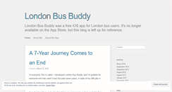 Desktop Screenshot of londonbusbuddy.wordpress.com