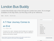 Tablet Screenshot of londonbusbuddy.wordpress.com