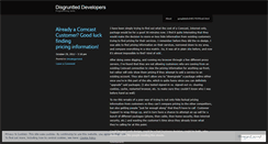 Desktop Screenshot of disgruntleddevs.wordpress.com