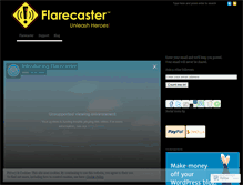 Tablet Screenshot of flarecaster.wordpress.com