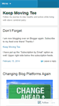 Mobile Screenshot of keepmovingtee.wordpress.com