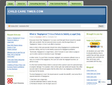 Tablet Screenshot of childcareblog.wordpress.com