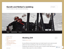 Tablet Screenshot of garethandnettanswedding.wordpress.com