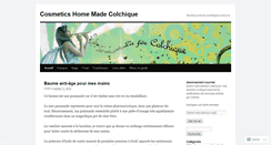 Desktop Screenshot of cosmeticshomemadecolchique.wordpress.com