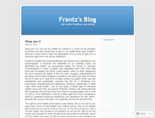 Tablet Screenshot of frantzkebreau.wordpress.com