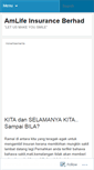 Mobile Screenshot of amlifeinsurance.wordpress.com