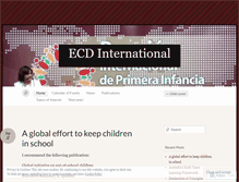 Tablet Screenshot of ecdinternational.wordpress.com