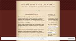 Desktop Screenshot of manfrommandm.wordpress.com