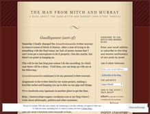 Tablet Screenshot of manfrommandm.wordpress.com