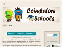 Tablet Screenshot of coimbatoreschools.wordpress.com