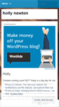 Mobile Screenshot of hollynewton.wordpress.com