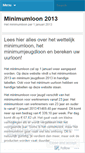 Mobile Screenshot of minimumloon2013.wordpress.com