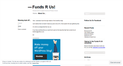 Desktop Screenshot of fundsareus.wordpress.com