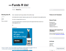 Tablet Screenshot of fundsareus.wordpress.com