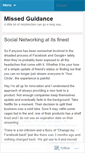 Mobile Screenshot of missedguidance.wordpress.com