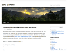 Tablet Screenshot of bbalkanli.wordpress.com