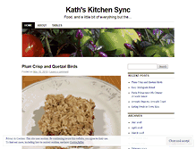 Tablet Screenshot of kathskitchensync.wordpress.com