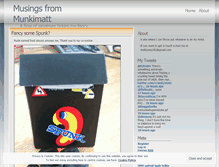 Tablet Screenshot of munkismusings.wordpress.com