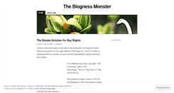 Desktop Screenshot of blognessmonster.wordpress.com