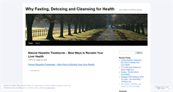 Desktop Screenshot of fastingdetoxcleansing.wordpress.com