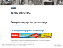 Tablet Screenshot of prestaservices06.wordpress.com