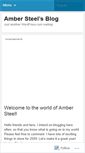 Mobile Screenshot of ambersteel.wordpress.com