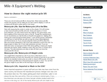 Tablet Screenshot of milexequip.wordpress.com