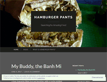 Tablet Screenshot of hamburgerpants.wordpress.com