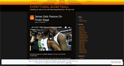 Desktop Screenshot of everythingbasketball.wordpress.com