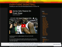 Tablet Screenshot of everythingbasketball.wordpress.com