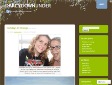 Tablet Screenshot of darcydownunder.wordpress.com