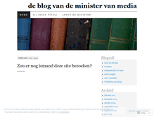 Tablet Screenshot of mediaminister.wordpress.com