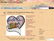 Tablet Screenshot of denitacare.wordpress.com