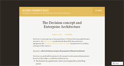 Desktop Screenshot of alcedocoenen.wordpress.com