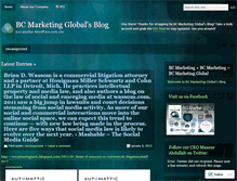 Tablet Screenshot of bcmarketingglobal.wordpress.com