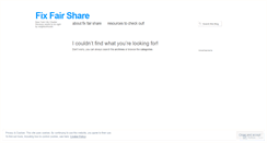 Desktop Screenshot of fixfairshare.wordpress.com