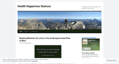 Desktop Screenshot of healthhappinesshumour.wordpress.com