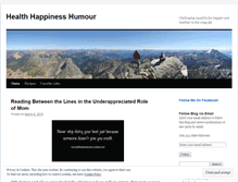 Tablet Screenshot of healthhappinesshumour.wordpress.com