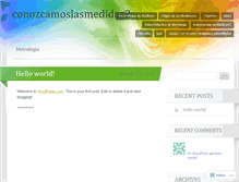 Tablet Screenshot of conozcamoslasmedidas2.wordpress.com