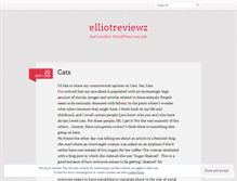 Tablet Screenshot of elliotreviewz.wordpress.com