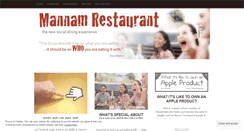 Desktop Screenshot of mannamrestaurant.wordpress.com